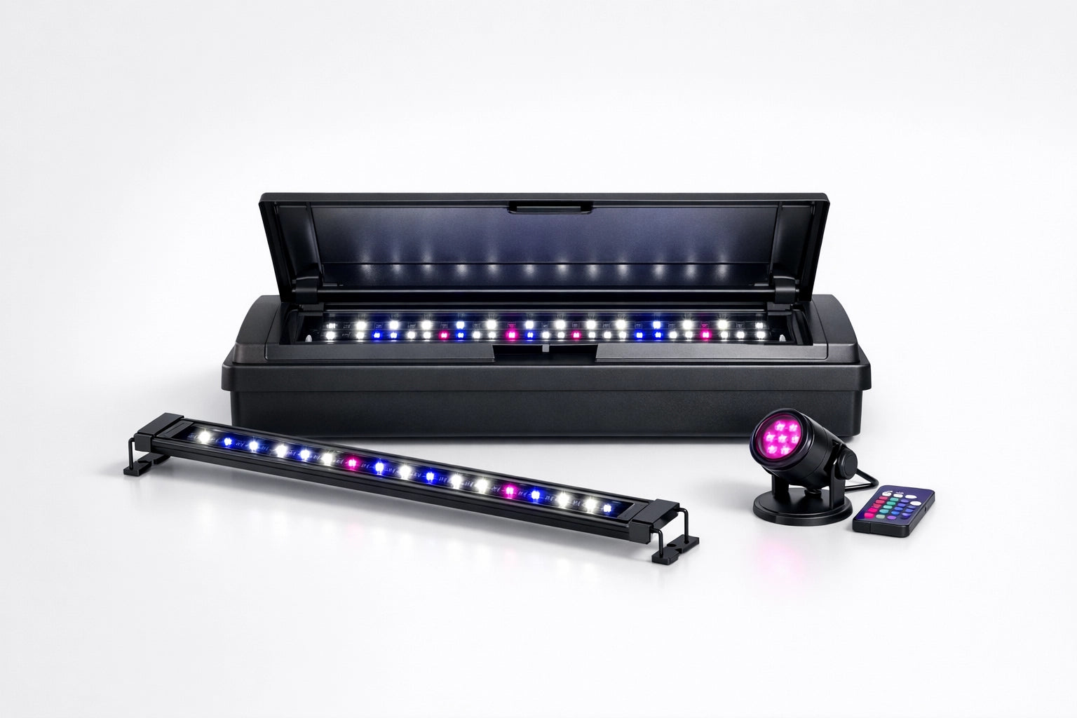 Lampade e coperchi con led per acquari