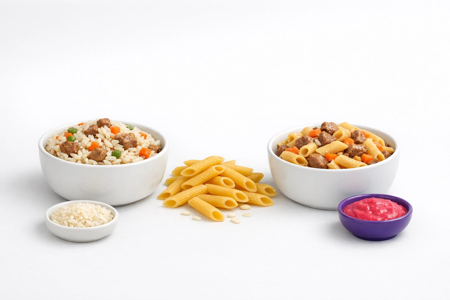 Pasta e riso per cani