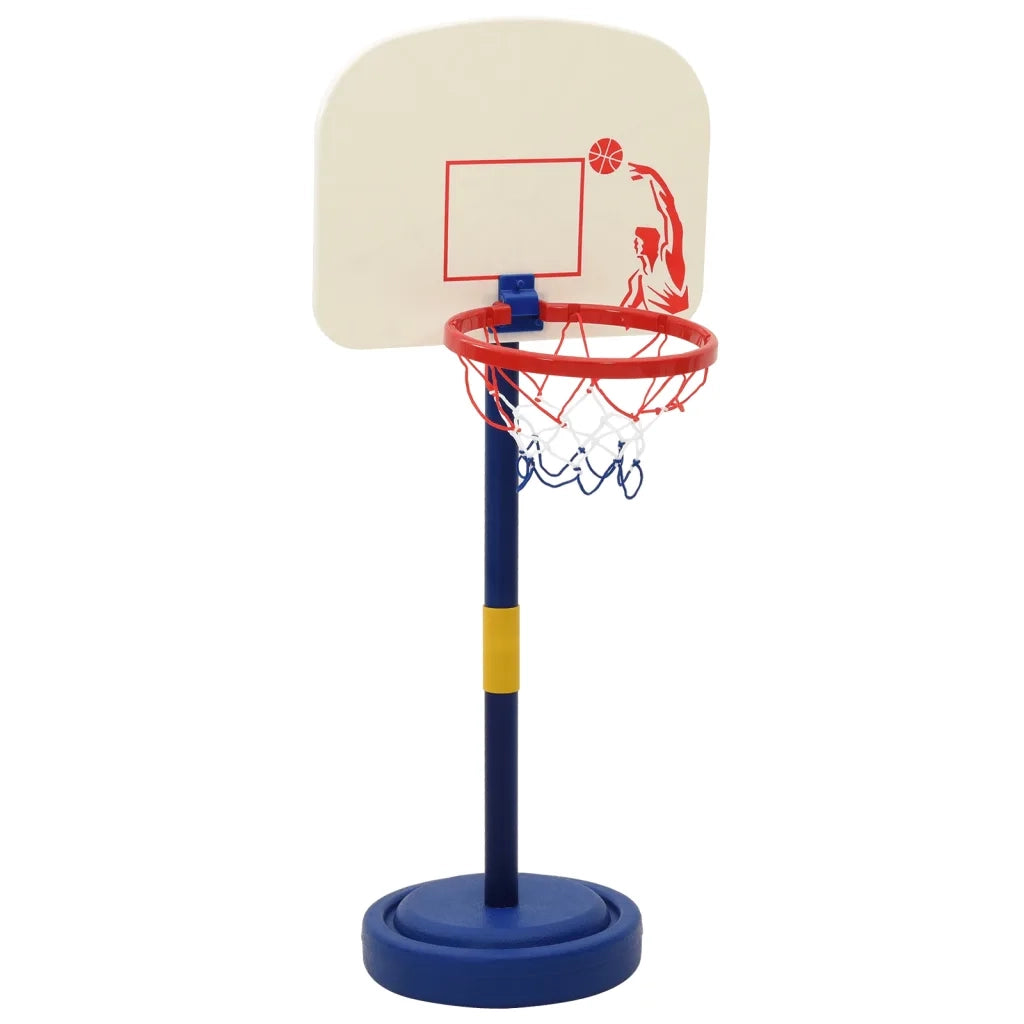 Stand da Basket con Palla e Pompa Regolabile Altezza 90/121 cm CFW2285612