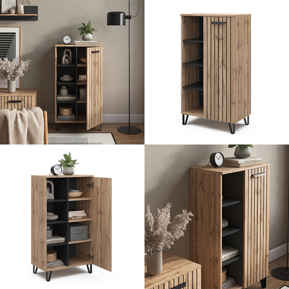 Vicco Credenza Marrone 35 x 110 cm con 1 porta