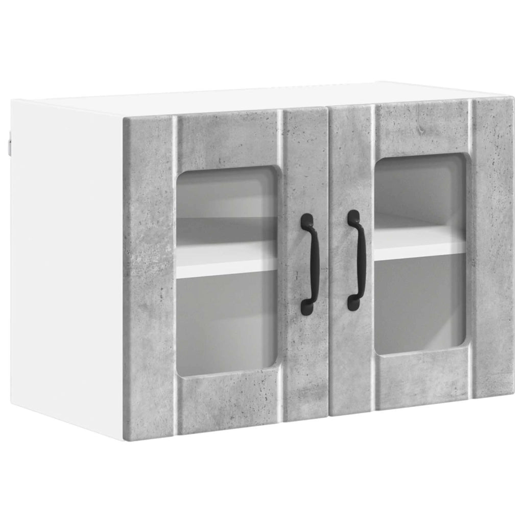 Mobile da cucina 2 pz-Set di 2 Armadio da cucina Grigio cemento 60 x 31 x 40 cm 712593