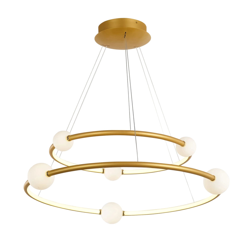 Lampada sospensione Italux Lozanna LED 3000K ottone