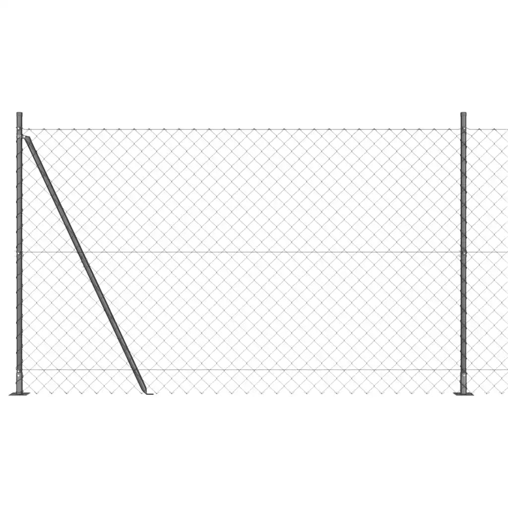 Palo della recinzione Grigio 25 x 1,5 m (mesh 60 x 60 mm)