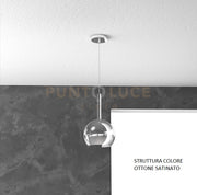 SOSP. OTTONE SAT. 1 LUCE PICCOLA CROMO 1155OS-SP-CR