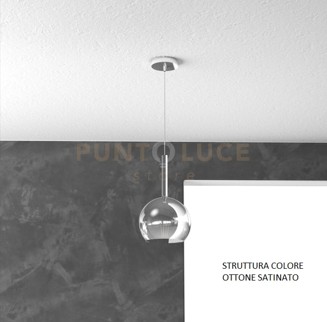 SOSP. OTTONE SAT. 1 LUCE PICCOLA CROMO 1155OS-SP-CR