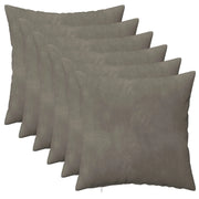 Cuscino con cuscino HEERLEN 6 pz Grigio Chiaro Velluto 923508
