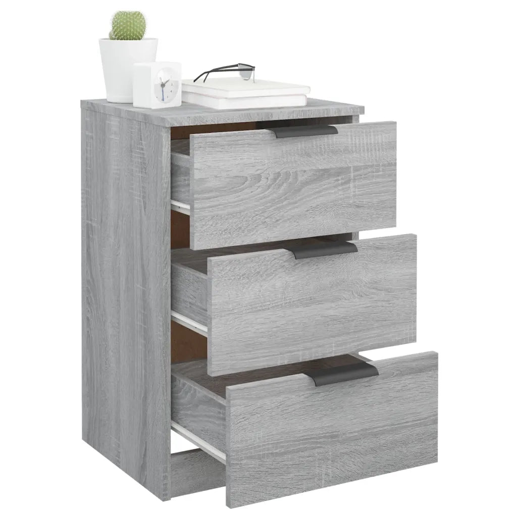 Comodino | Armadio da Notte | Mobiletto da notte Grigio Sonoma 40x36x65 cm