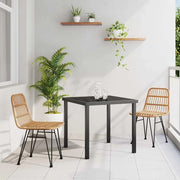 Set da Pranzo per Giardino 3 pcs Marrone