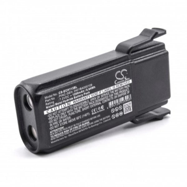 Batteria Compatibile con Elca Control GEH-A, GEH-D 7.2V 1200 mAh