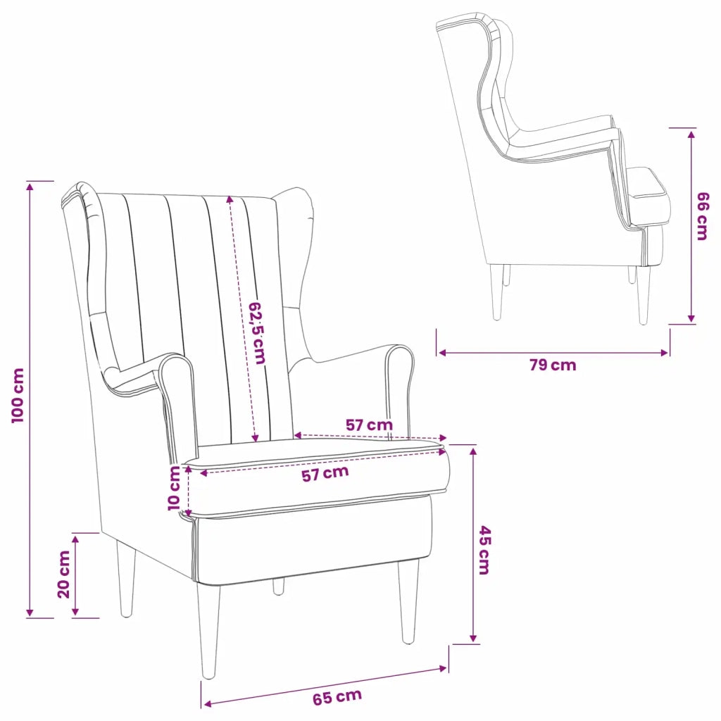 Poltrona | Sedia Relax Grigio Chiaro Velluto