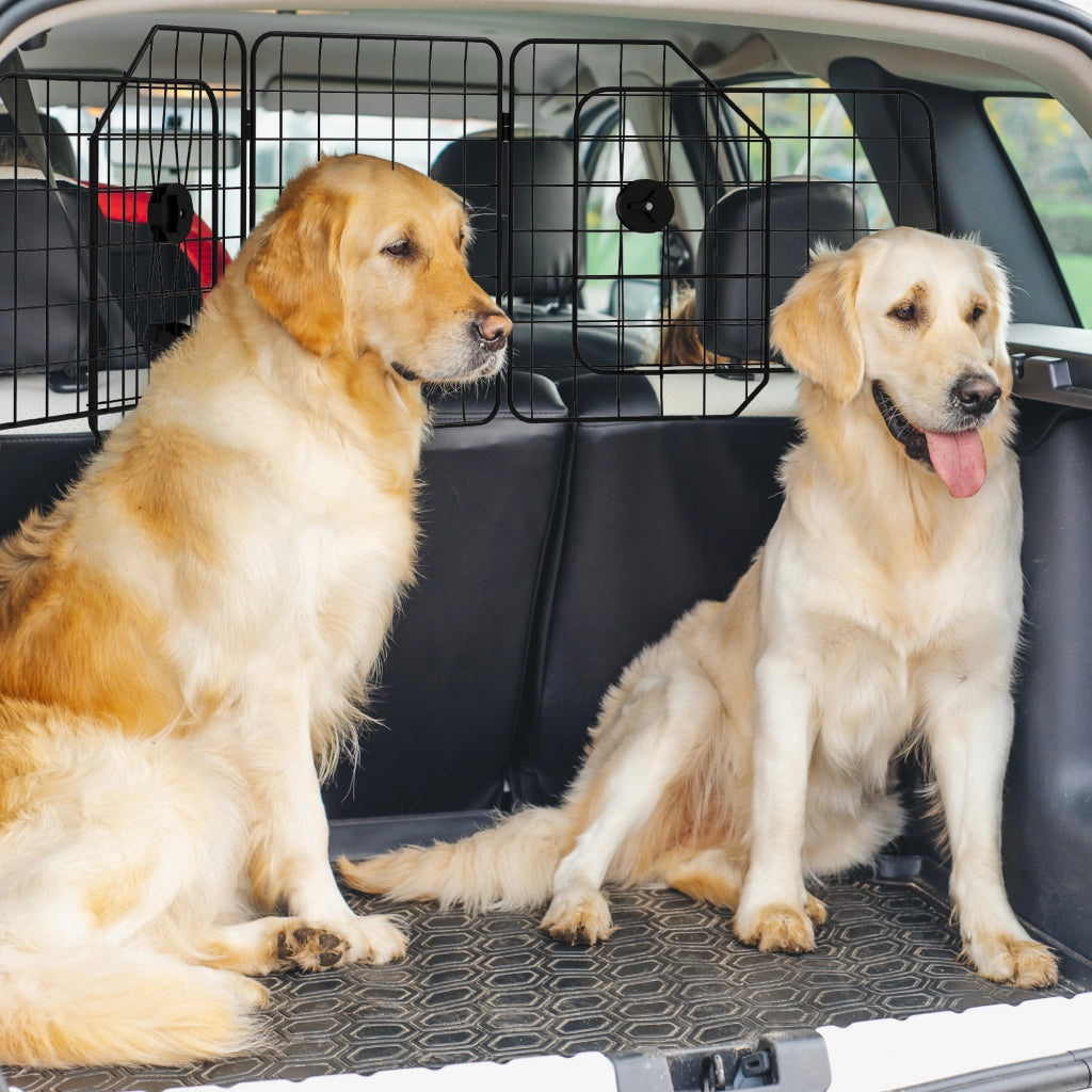 Barriera auto per cani ¨C Minimal ¨C Nero, regolabile 93-150 cm