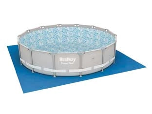 TAPPETO DI SOTTOFONDO QUADRO PER PISCINE STEEL FRAME  cm.396x396, Kg.1,350 (art.58002)    BESTWAY