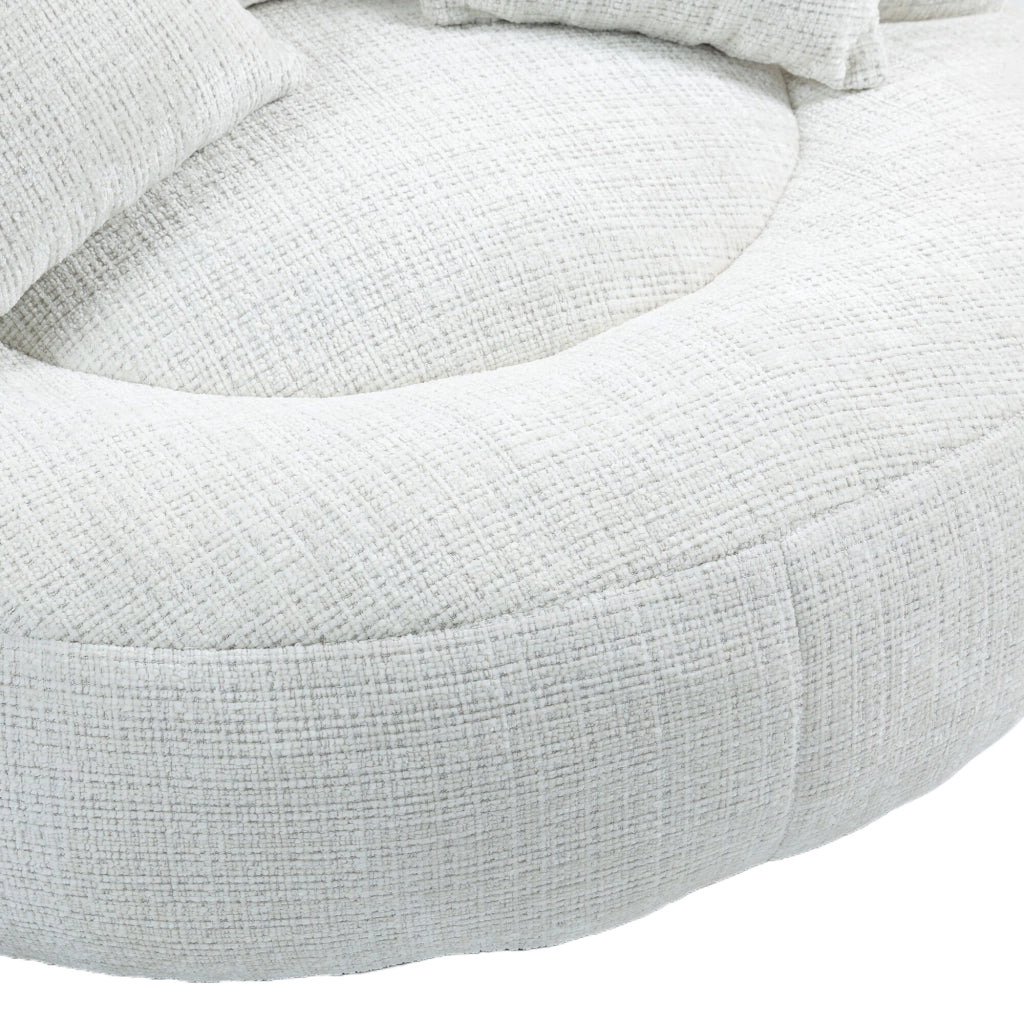 Divano Poltrona Gaming con Cuscini ¨C MINIMAL ¨C Beige, Chenille, Singolo