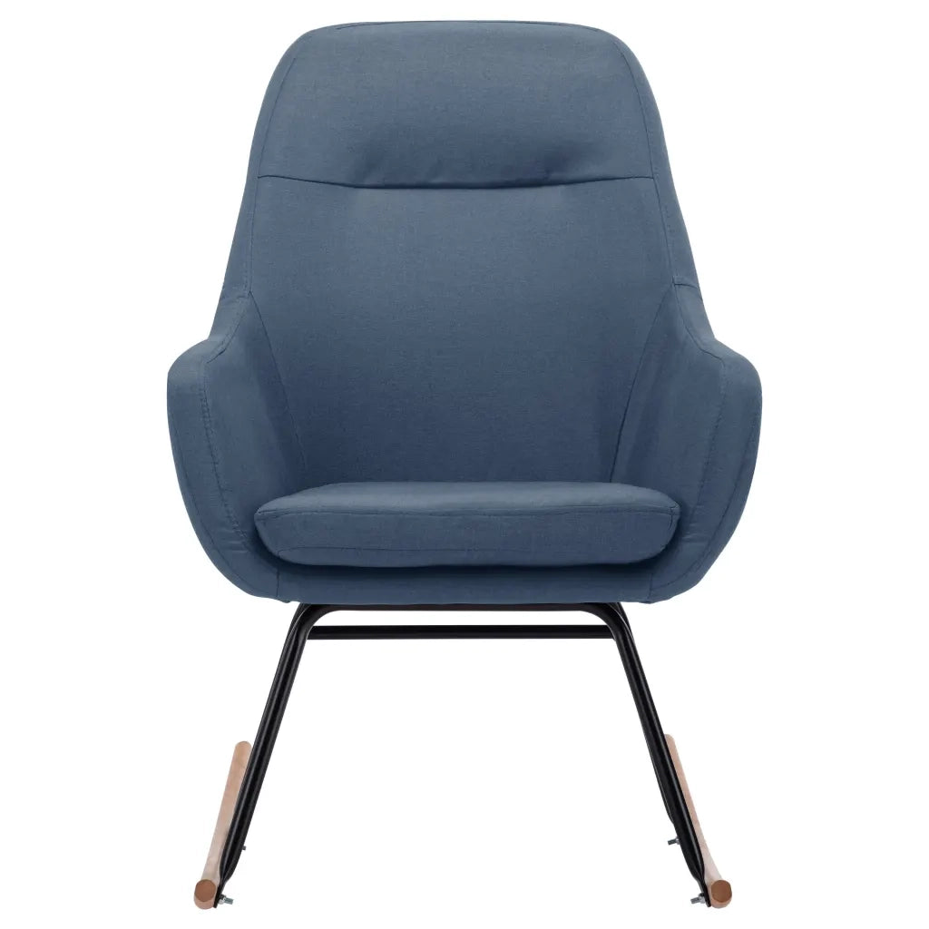 Sedia a Dondolo Blu in Tessuto CFW9785726