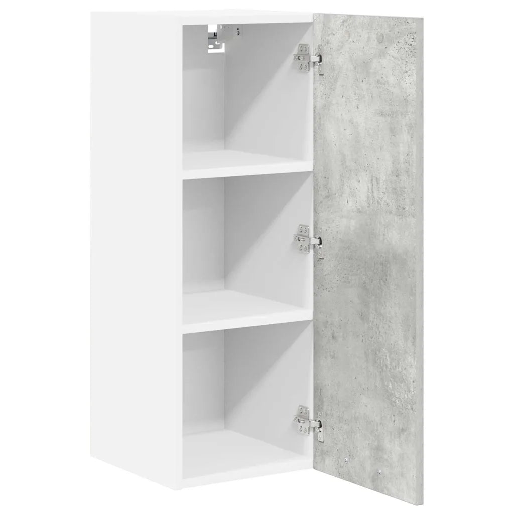 Armadio pensile 2 pcs Grigio Cemento e Bianco 30 x 31 x 80 cm 884249