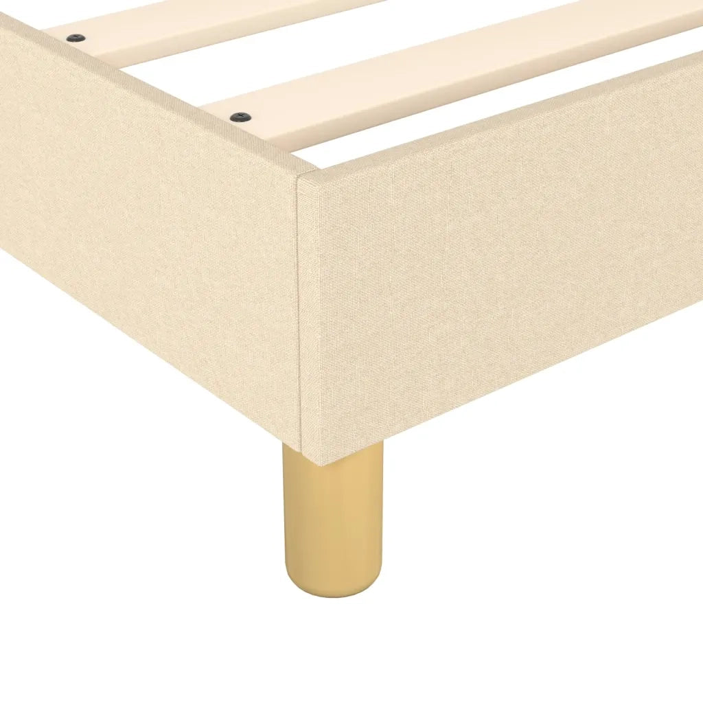 Struttura Letto a Rete a Molle Crema 120x200 cm Tessuto 3120603