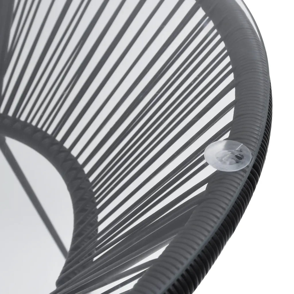 Set da Pranzo per Giardino 5 pz | Set Salotto da Giardino in Rattan PVC Nero