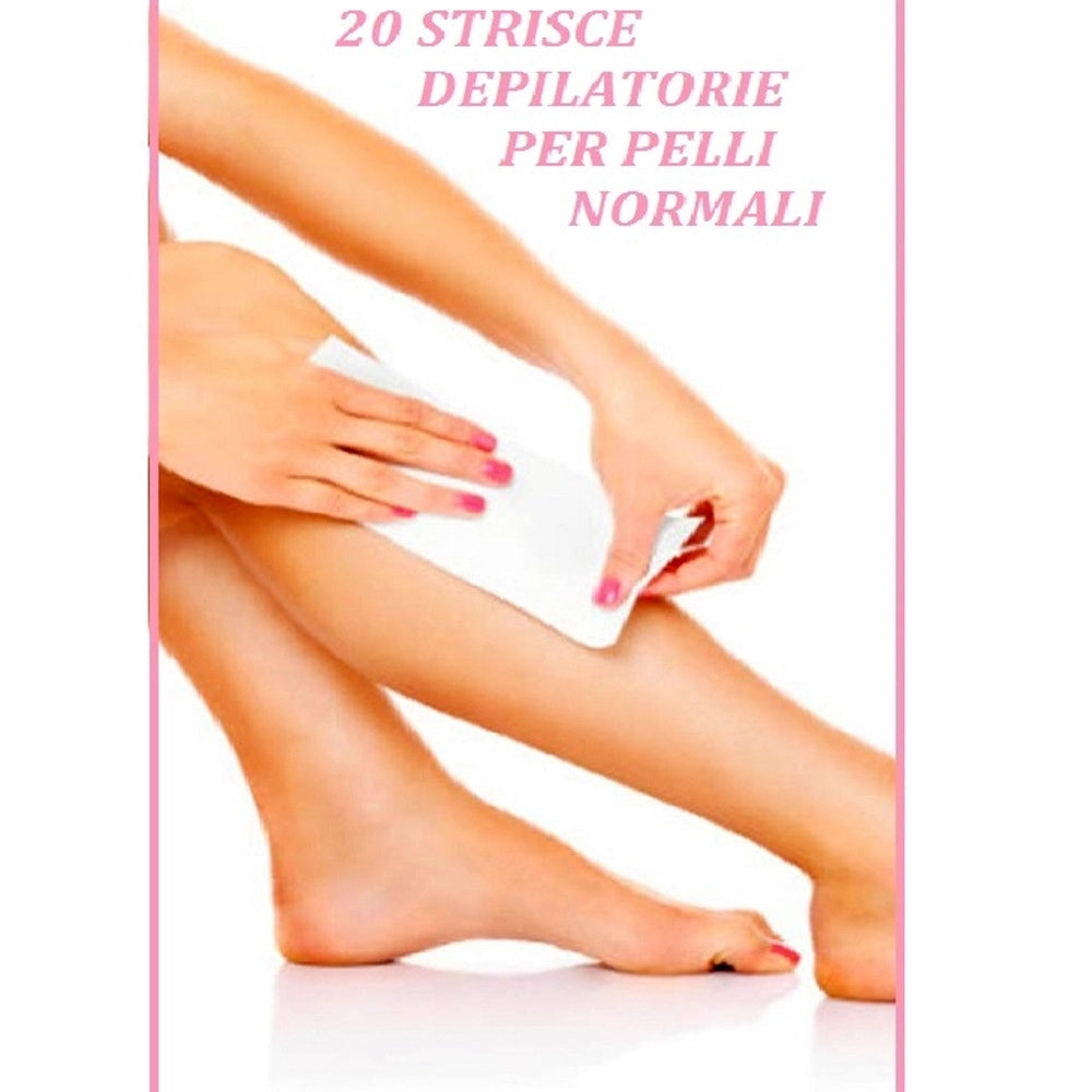 Trade Shop - Strisce Depilatorie Corpo Pronte All'uso Per Pelli Normali 20 Strisce -