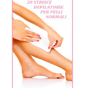 Trade Shop - Strisce Depilatorie Corpo Pronte All'uso Per Pelli Normali 20 Strisce -