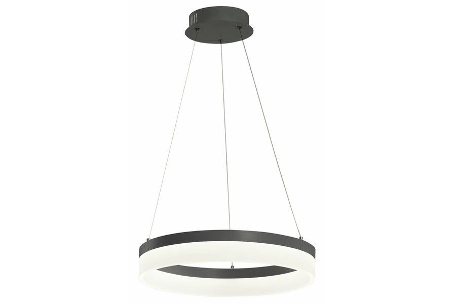 Lampada sospensione anello Ø40 antracite LED 24W Reality