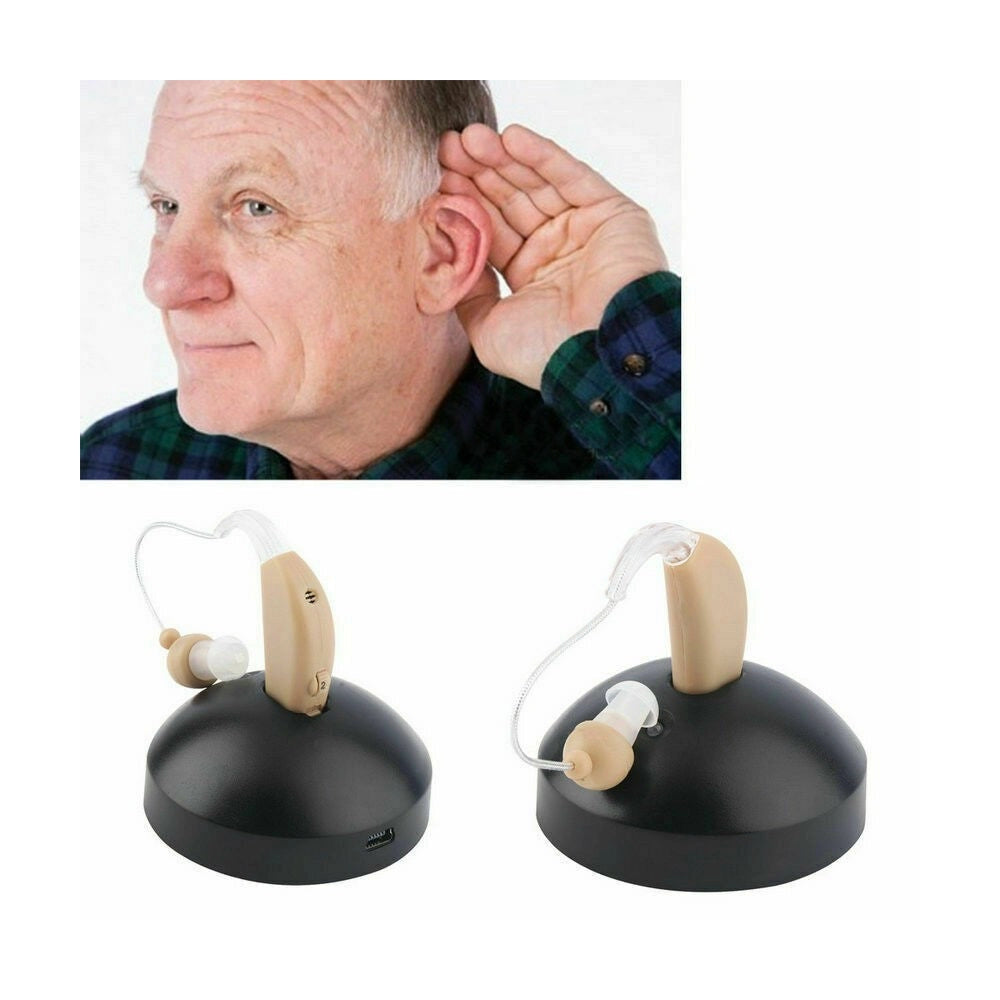 Trade Shop - Apparecchio Acustico Regolabile Usb Ricaricabile In Ear Amplificatore Acustico -