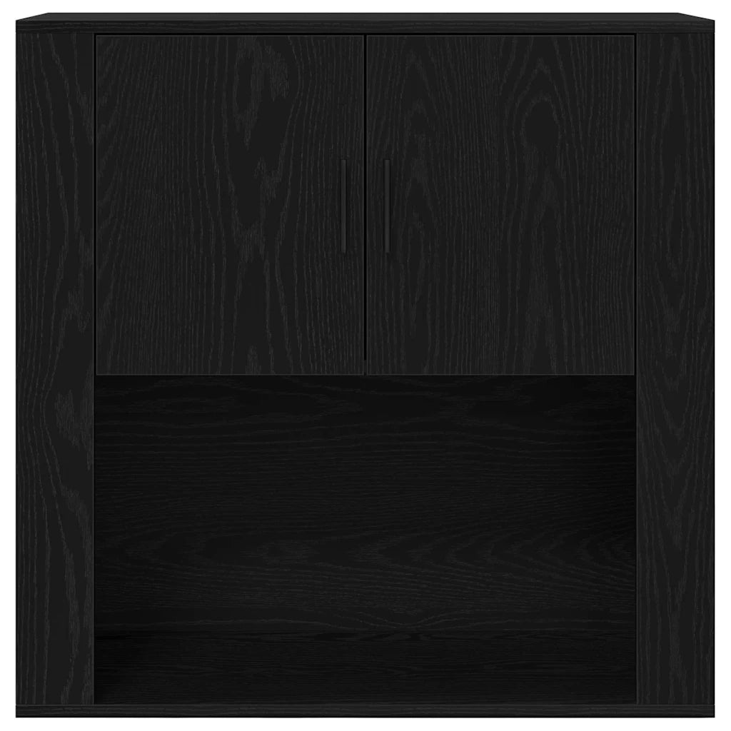 Armadietto a muro Rovere nero 80 x 33 x 80 cm Legno multistrato 862116