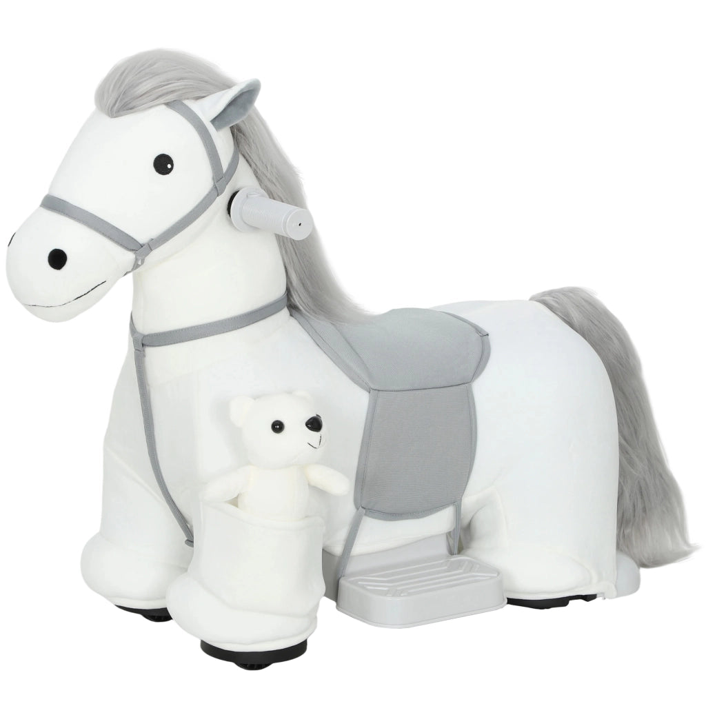 Cavallo a Dondolo Elettrico ¨C Minimal ¨C Bianco