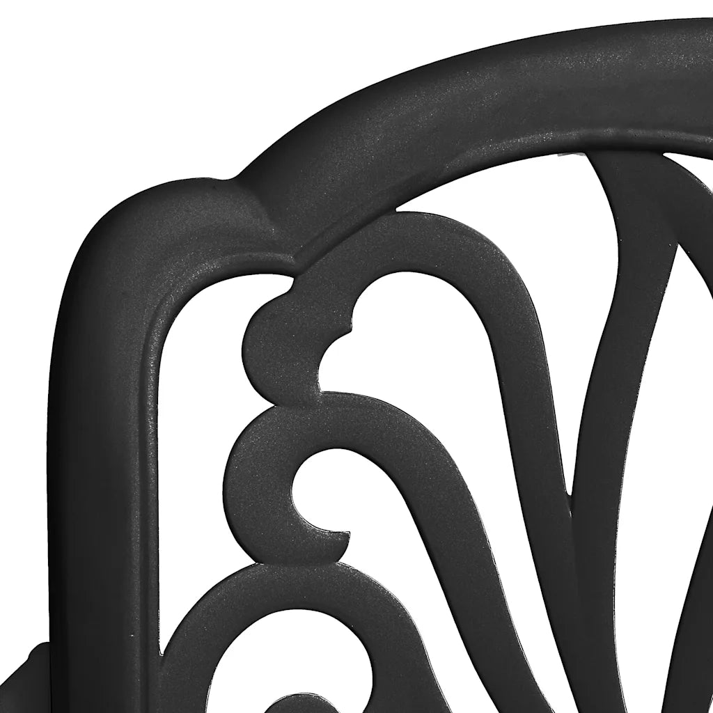 Set da Bistrot 3 pz in Alluminio Pressofuso Nero 3070572
