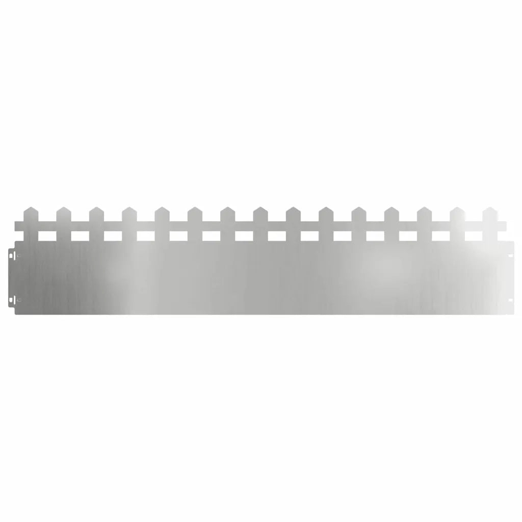 Bordure per prato 30 pcs Argento 103 x 0,05 x 22 cm 874803