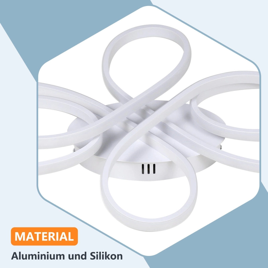 ZMH Lampada da soffitto plafoniera LED moderna dimmerabile telecomando design farfalla per corridoio
