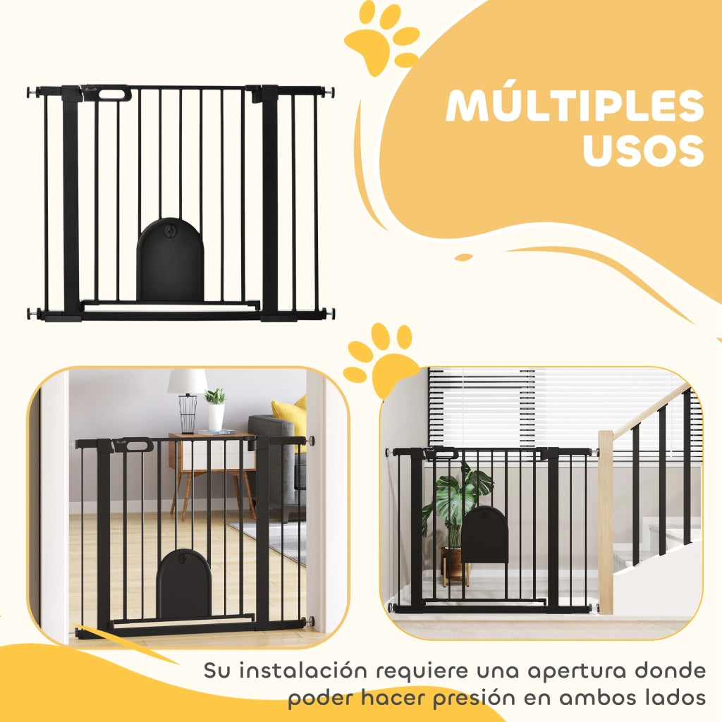 Barriera di Sicurezza per Cani ¨C Minimal ¨C Nero 75-103 cm