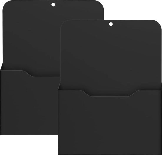 Set di Ospitalità Magnetica per Documenti e Materiali di Ufficio, 2 Pezzi, Nero