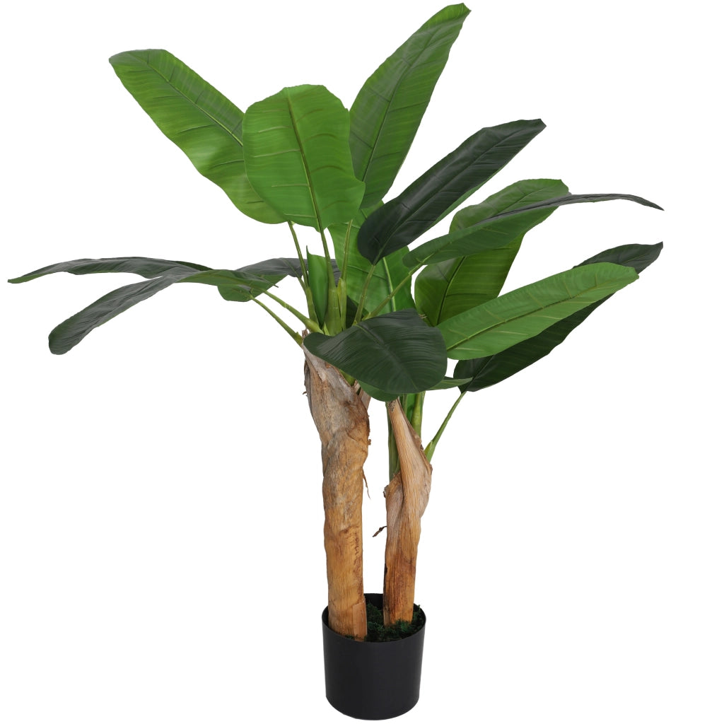 Pianta Artificiale Banano ¨C Minimal ¨C Verde 120 cm con Vaso