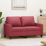 Divano a 2 Posti-Sofa 2 Posti Rosso Vino 120 cm in Similpelle 190134