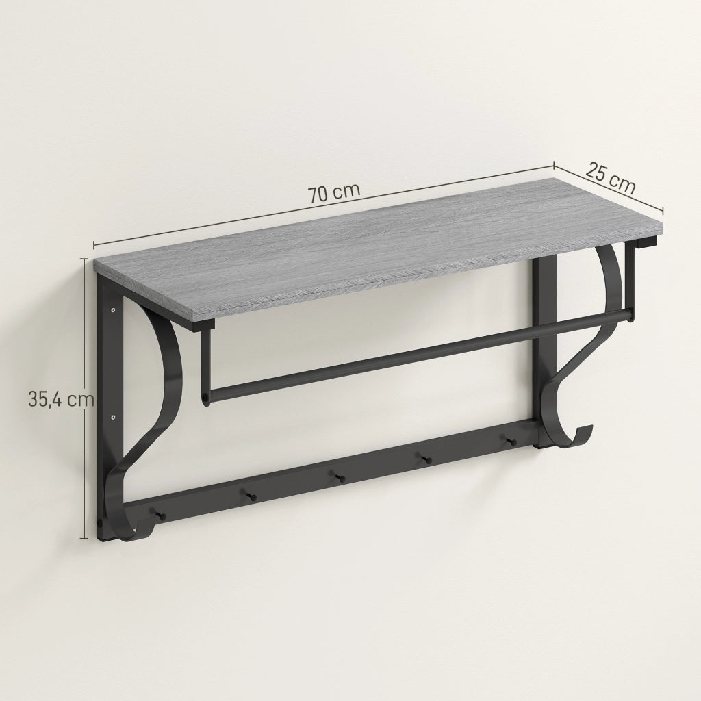Appendiabiti da parete ¨C Minimal ¨C Grigio