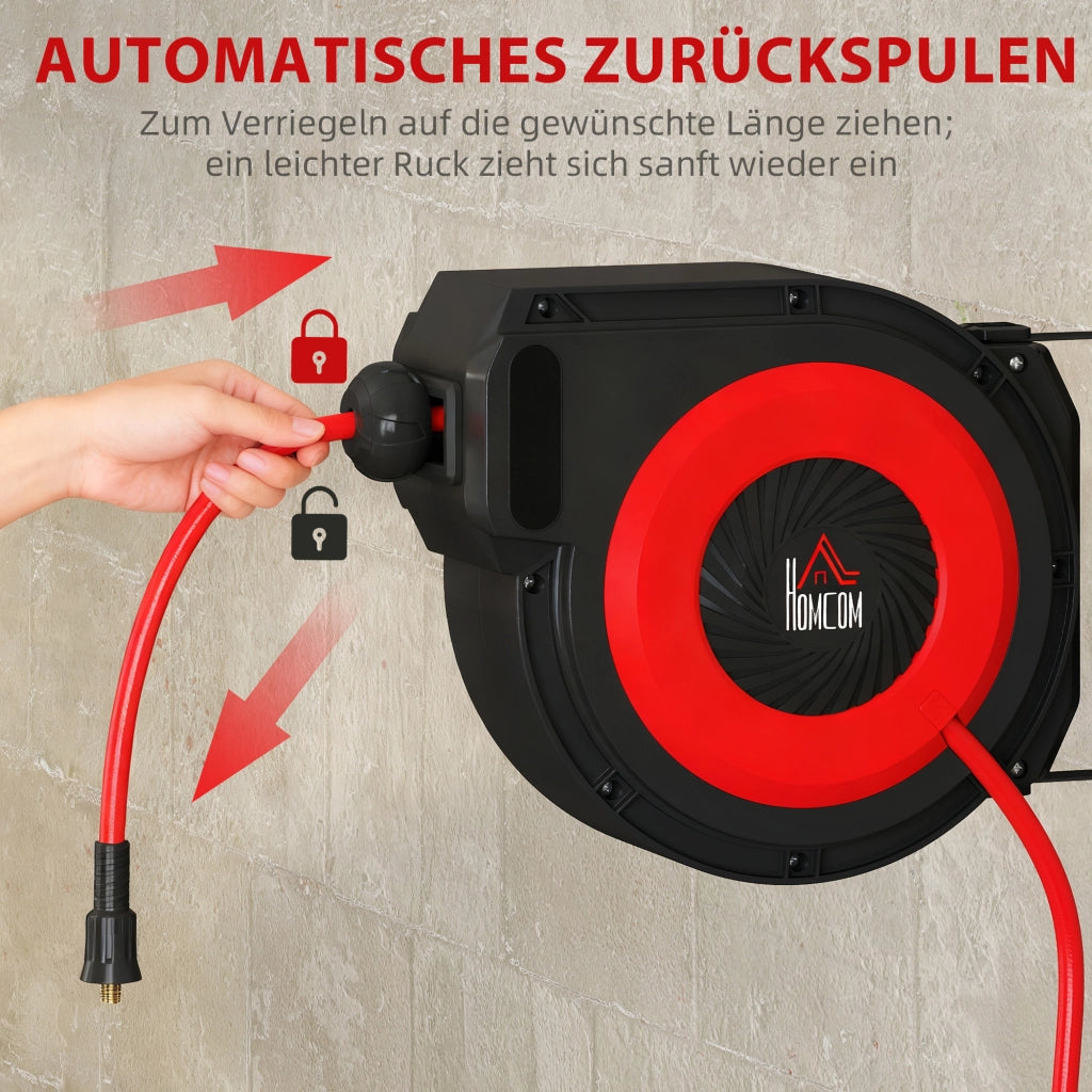 Avvolgitubo per Irrigazione ¨C Minimal ¨C 16,5 m, Rosso e Nero
