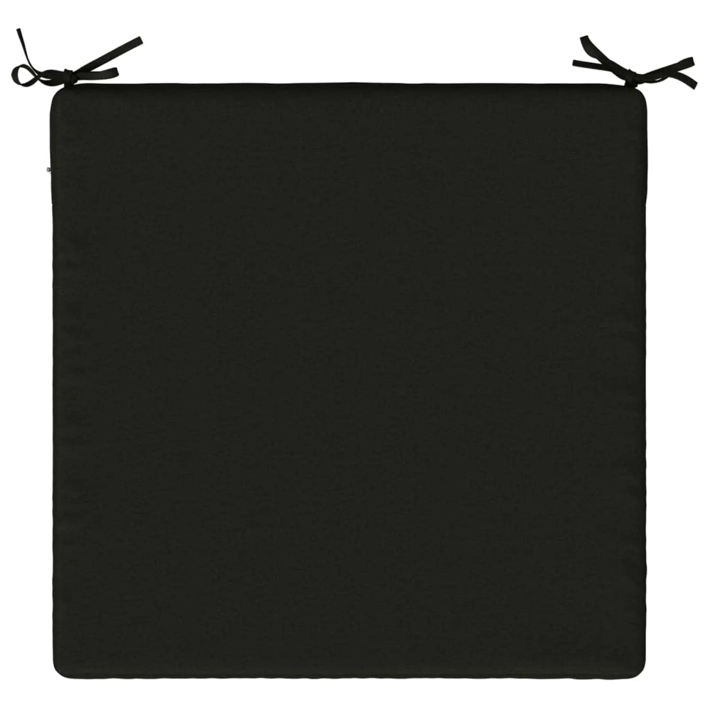 Cuscini per Sedia in 4 Pezzi SOEST 4 pz 100% Poliestere Nero 944774