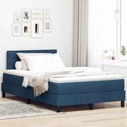 Letto a molle con cuscino con testiera Blu 120 x 200 cm Tessuto 3338607
