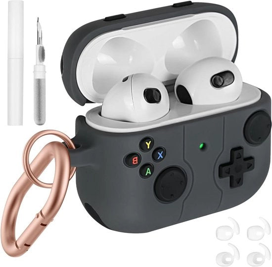 Protezione per cuffie da testa grigia compatibile con console da gioco, modello per console da gioco, compatibile con Nintendo Switch.
