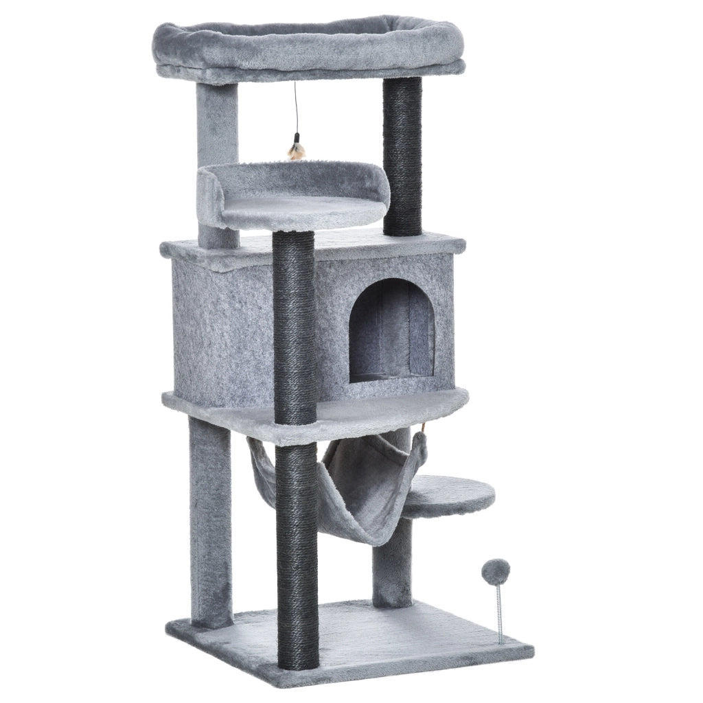 Albero Tiragraffi per Gatti ¨C Minimal ¨C Grigio 48x48x107 cm