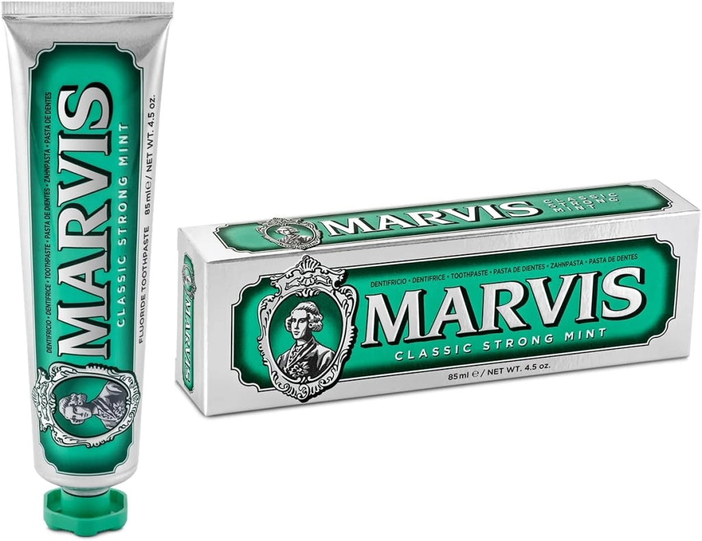 Marvis dentifricio cura delle gengive classic strong mint da 85 ml pezzi 3