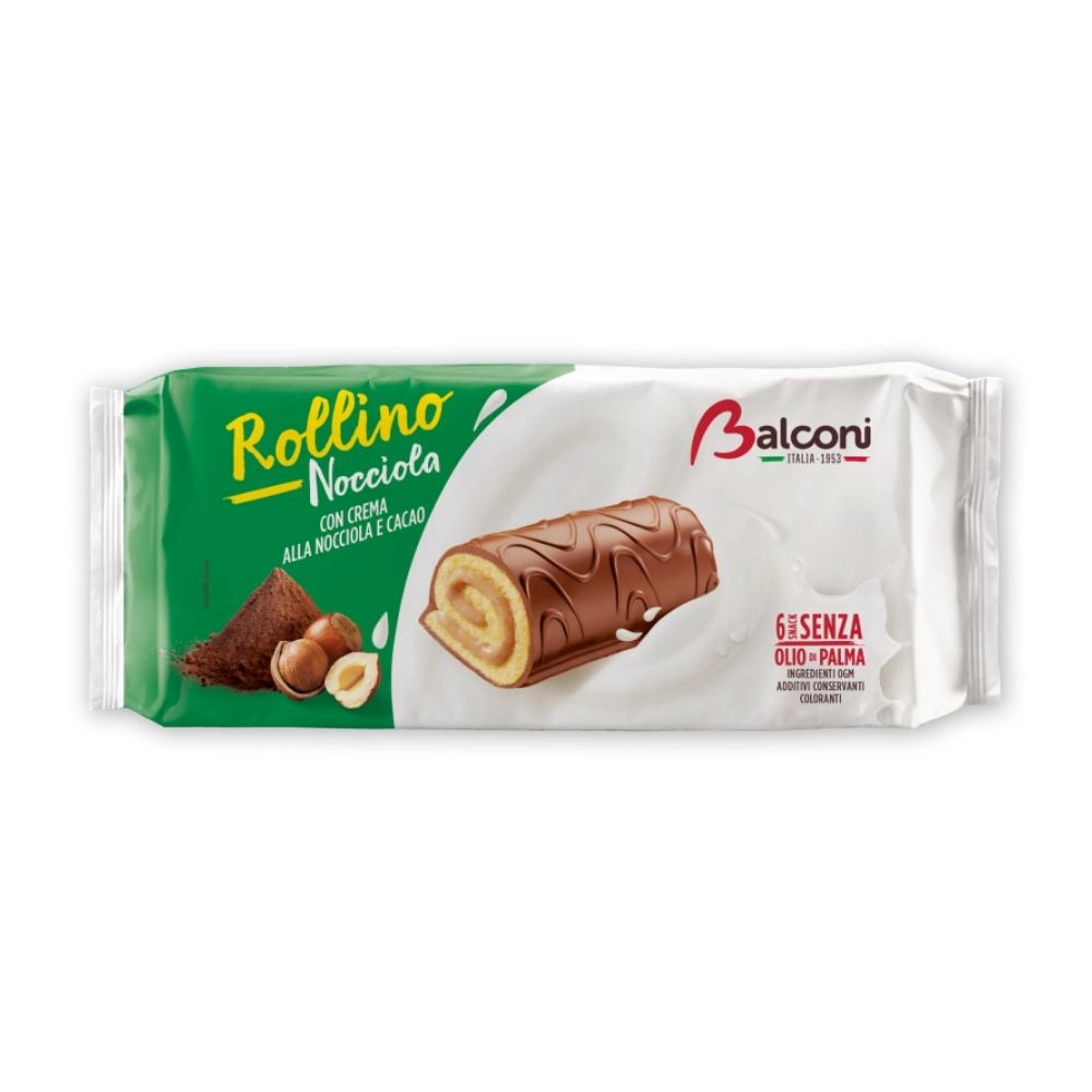 Balconi rollino alle nocciole in confezione da 6 rollini - 222 grammi totali