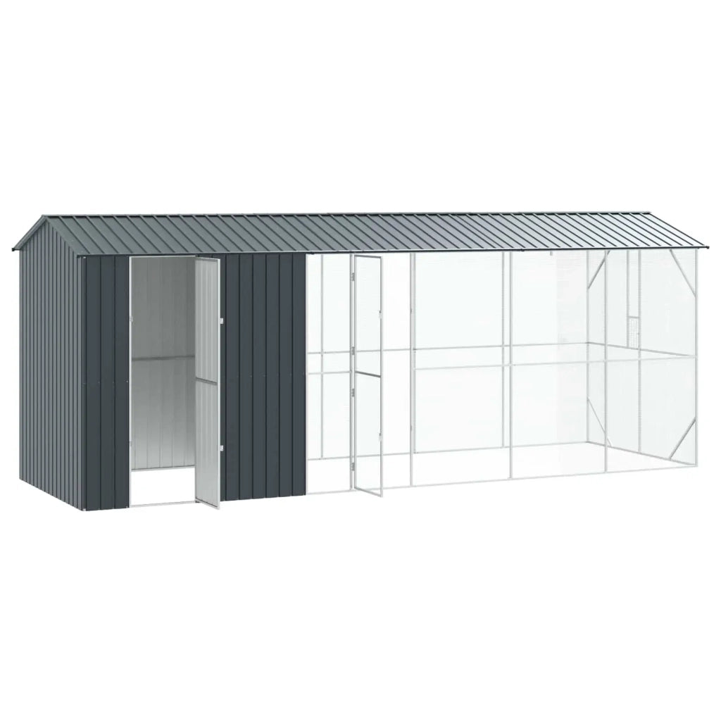Gabbia per uccelli Antracite 645 x 208 x 247 cm Acciaio zincato 3325154