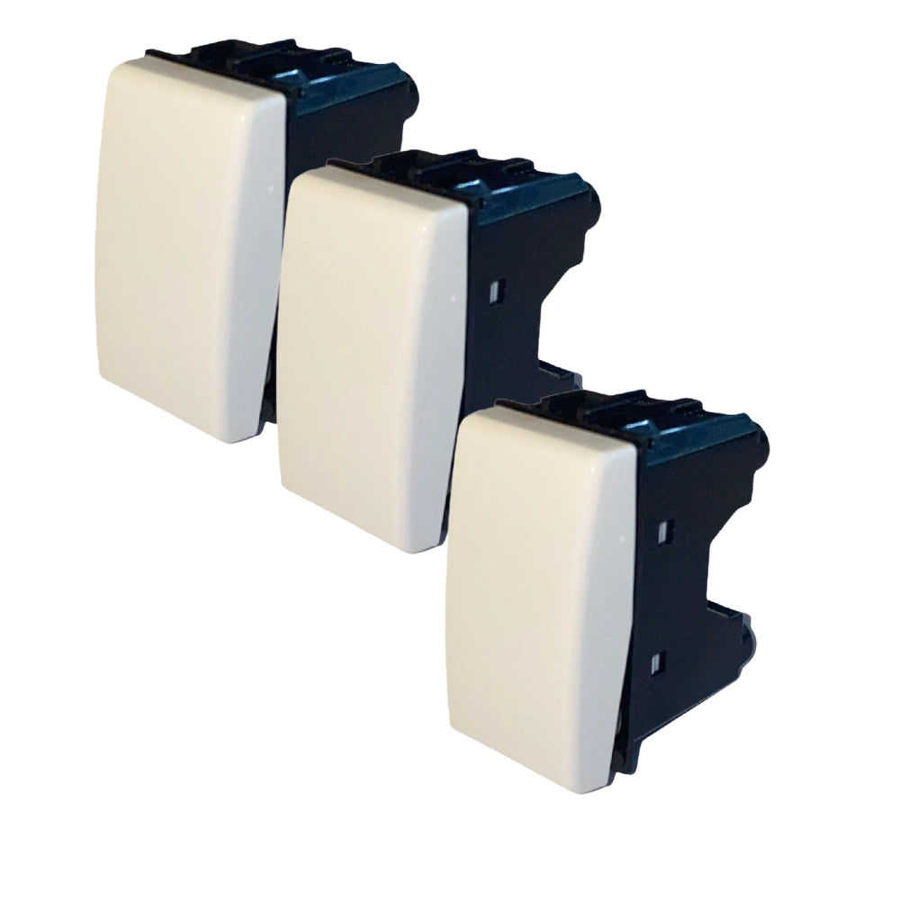 Biesse kit deviatori unipolari con spia 16a compatibili serie matix bticino *** numero pezzi 3, confezione 1