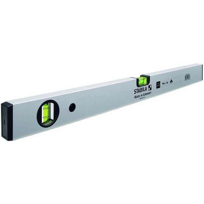 Stabila 59140-10-8 70E Livella a Bolla 2 Bolle Precisione 0.5 mm-mt 1000 mm colore Argento