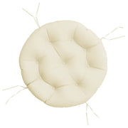 Cuscino Rotondo Crema ? 60x11 cm in Tessuto Oxford