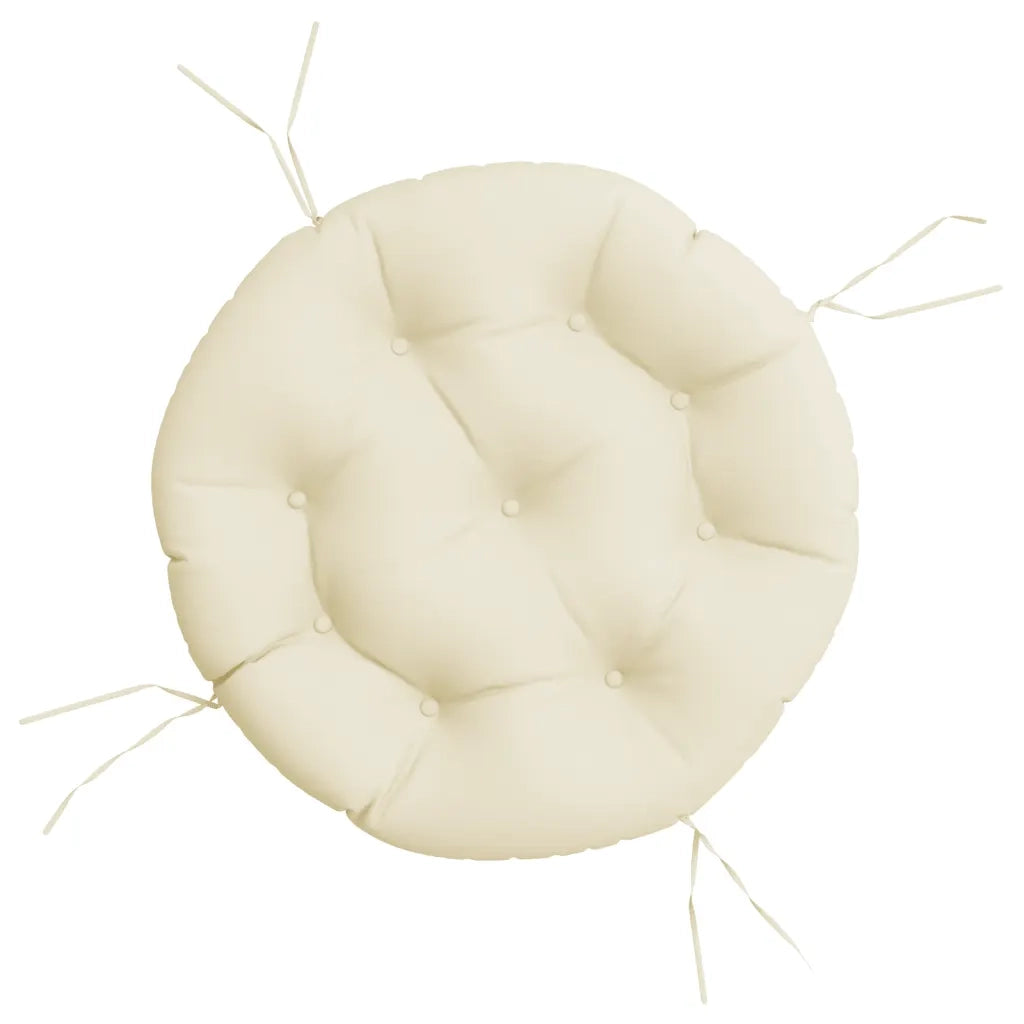 Cuscino Rotondo Crema ? 60x11 cm in Tessuto Oxford