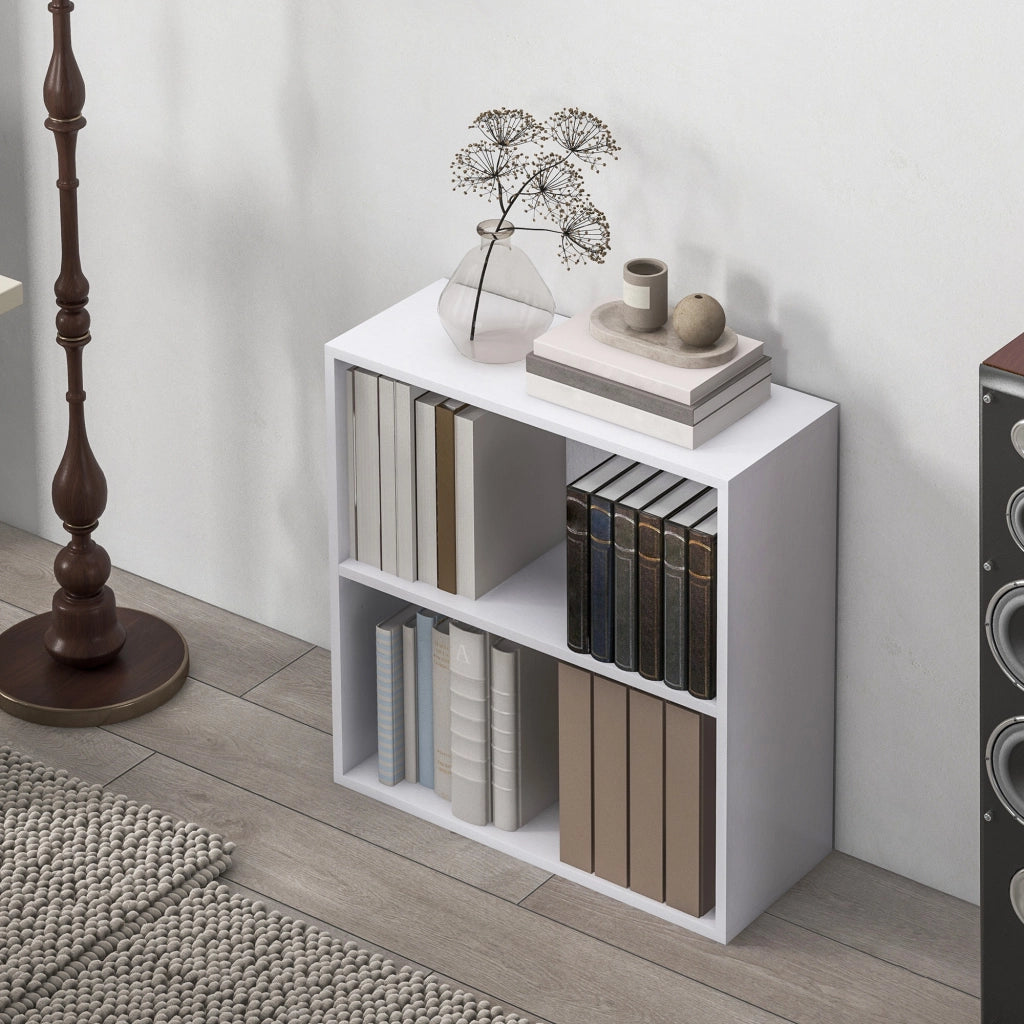 Libreria scaffale mobile con ripiani regolabili ¨C Minimal ¨C bianco 60x24x63