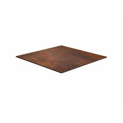Top Tavolo Hpl Corten Quadro Cm 69x69x1