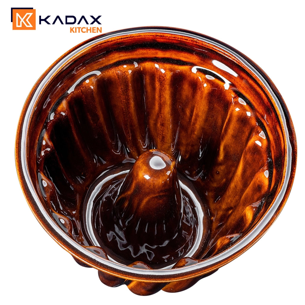 Teglia per torta KADAX con manicotto a camino, in gres, 24 cm, 2,5 l